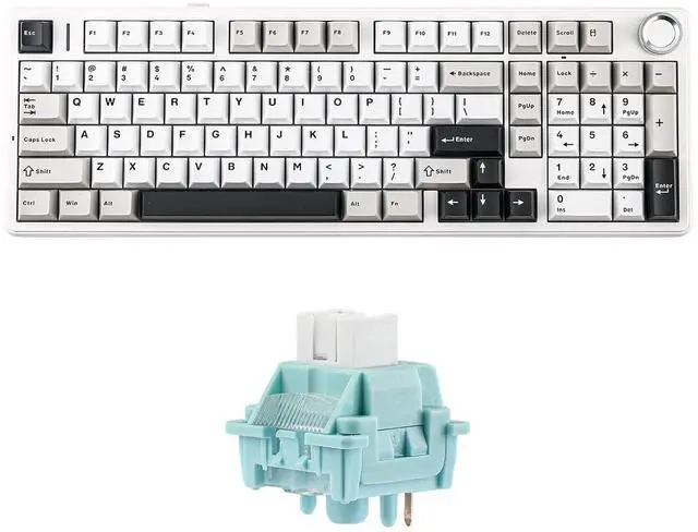 Main image of Aula F99 PRO 96% Mechanical Gaming Keyboard with LEOBOG Ice Vein 100 Pcs 42gf Linear Keyboard Switch