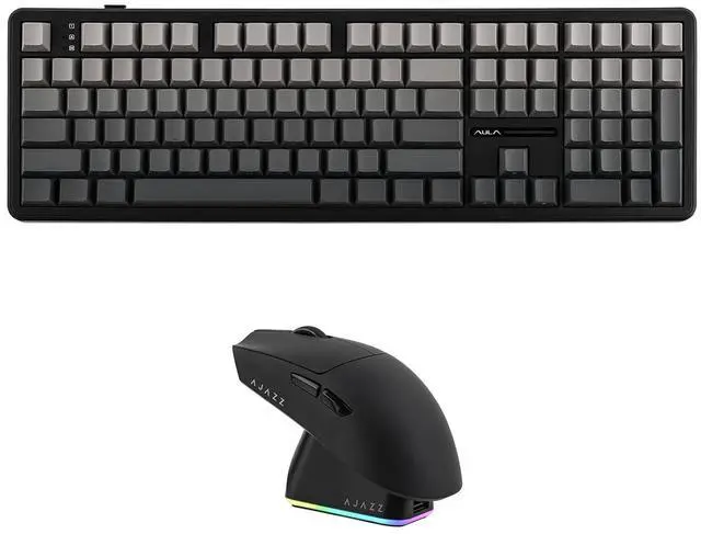 Main image of Aula F108 100% Gaming Keyboard with AJAZZ AJ139P V3 MC Mouse with Charging Base