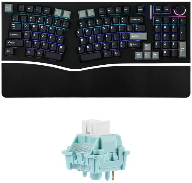 Main image of Feker Alice98 98 Keys Gaming Keyboard with LEOBOG Ice Vein 100 Pcs 42gf Linear Keyboard Switches