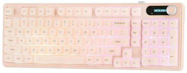 Main image of M98 Silent Office Keyboard with Number Pad, 3 Modes Wireless | Creamy Membrane Keyboard with 5000mAh