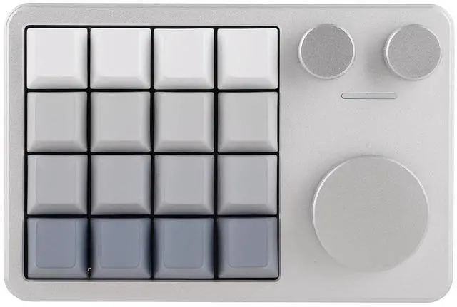 Main image of Cybrix 16 VIA Programmable Macro Pad - 16 Keys + 3 Knobs, Type-C Wired Aluminum Numpad, Hot-Swappabl