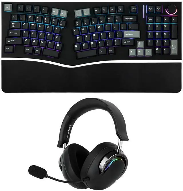 Main image of Feker Alice98 Ergonomic 98 Keys Custom Mechanical Keyboard with Aula A700 Gaming Headset