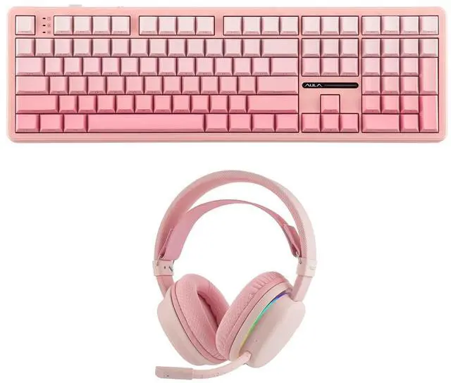 Main image of Aula F108 100% Mechanical Keyboard with G7 Wireless Gaming Headset