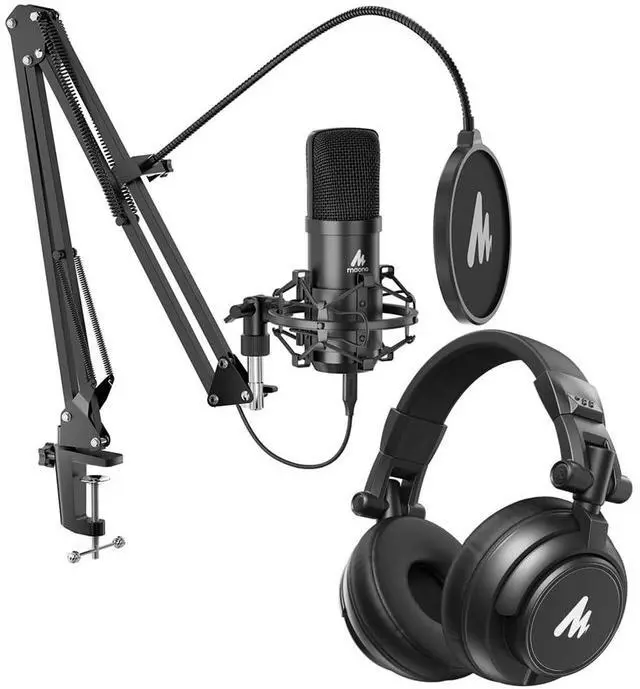 Main image of A04H Gen2 USB/XLR Podcast Microphone with Studio Headphone Bundle | 192kHz/24Bit Plug & Play Condens