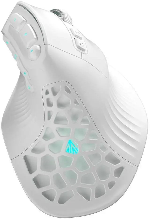 Main image of E9 Vertical MMO Gaming Mouse,24800 DPI,Tri-Mode Ergonomic Wireless Mouse with 10 Side Buttons,RGB Mo