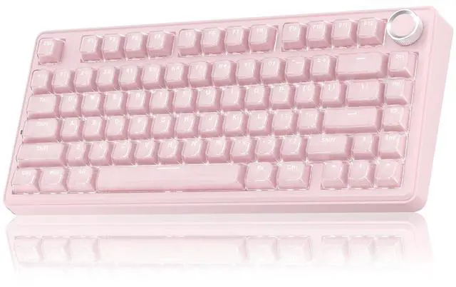 Main image of A75 Wireless Gaming Keyboard with Multifunction Knob, BT5.0/2.4GHz/USB-C, 75% Mechanical Keyboard, H