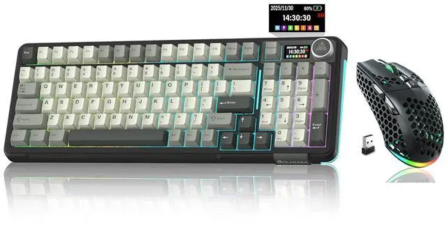 Main image of A99 Pro and SM600, Wireless Keyboard and Mouse Combo for Gaming (A99 Pro Black & SM600 Black)