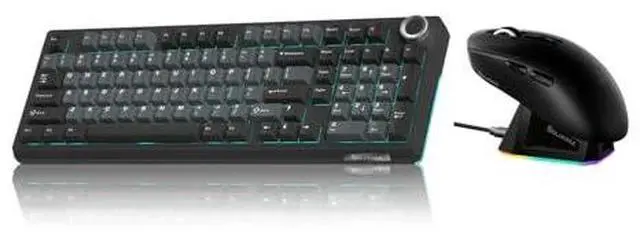 Main image of KI99 and SM820, Wireless Keyboard and Mouse Combo for Gaming (kI99 BlackBlue & SM820 Black)