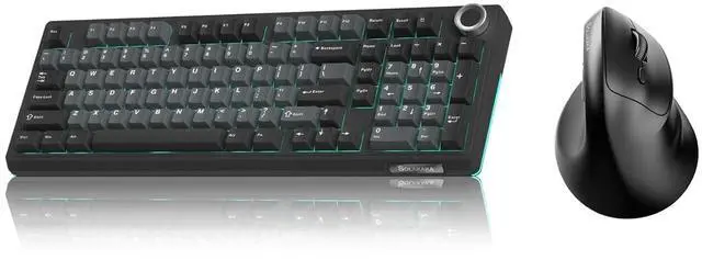 Main image of KI99 and SM520, Wireless Keyboard and Mouse Combo for Gaming (KI99 BlackBlue & SM520 Black)