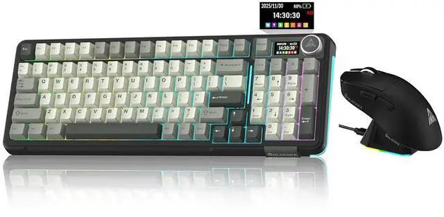 Main image of A99 Pro and SM822, Wireless Keyboard and Mouse Combo for Gaming (A99 Pro Black & SM822 Black)