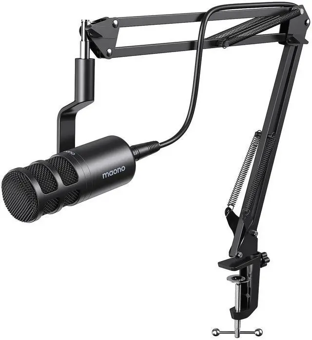 Main image of XLR Podcast Dynamic Microphone, Cardioid Studio Metal Mic with Boom Arm, Compatible with Audio Inter