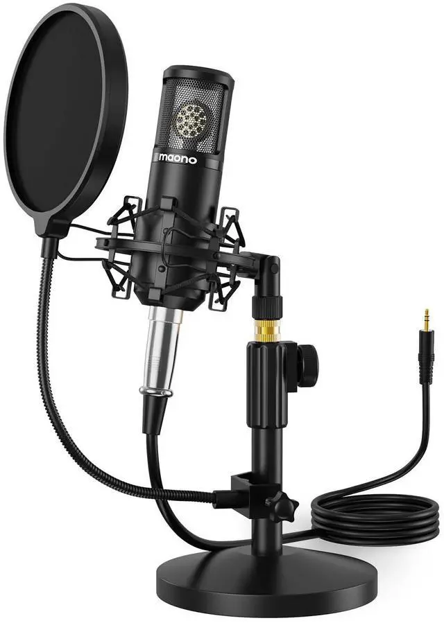 Main image of Condenser Microphone with 25mm Large Diaphragm, Professional Cardioid Studio Condenser Recording Mic