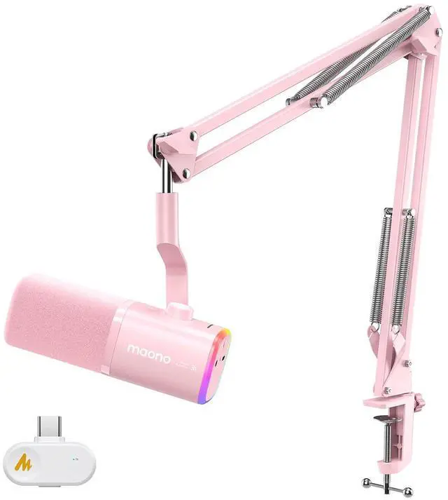 Main image of PD100W USB Wireless Dynamic Microphone for PC, Gaming Streaming Podcast Mic with Noise Reduction,Cus