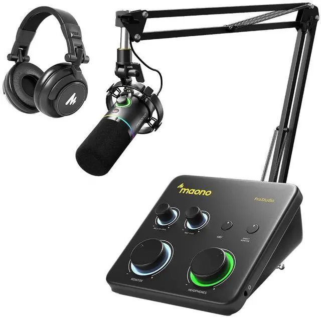 Main image of USB Audio Interface for PC & XLR/USB Dynamic Microphone& Studio Headphone: Interface with XLR Input