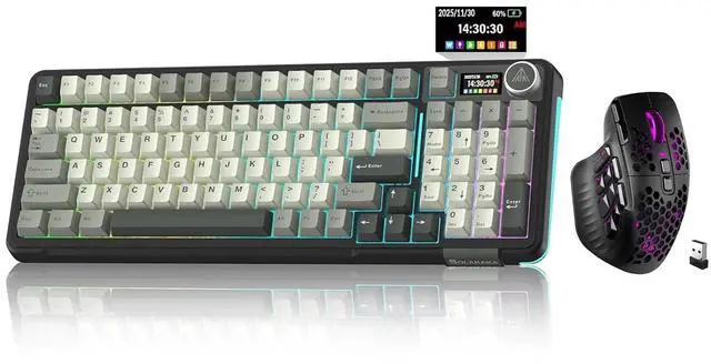 Main image of A99 Pro and SM809, Wireless Keyboard and Mouse Combo for Gaming (A99 Pro Black & SM809 Black)