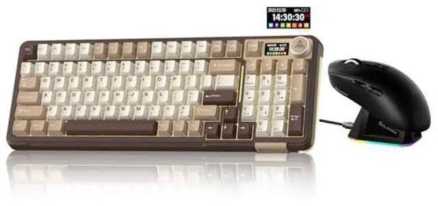 Main image of A99 Pro and SM820, Wireless Keyboard and Mouse Combo for Gaming (A99 Pro Brown & SM820 Black)