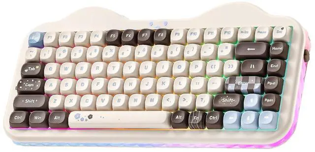 Main image of C75 Wireless Mechanical Keyboard, 75% Layout, Hot-Swappable NKRO, BT5.0/2.4G/USB-C Mode, Dye-Sub PBT