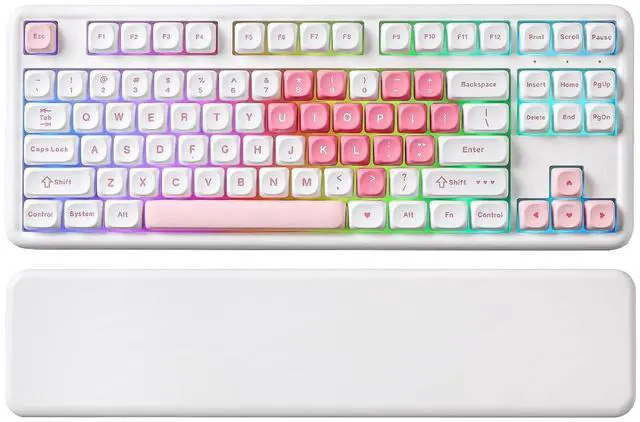 Main image of B87 Wireless Mechanical Keyboard,QMK/VIA Programmable,TKL Layout 87 Keys,BT/2.4G/USB-C,Hot Swap Gask