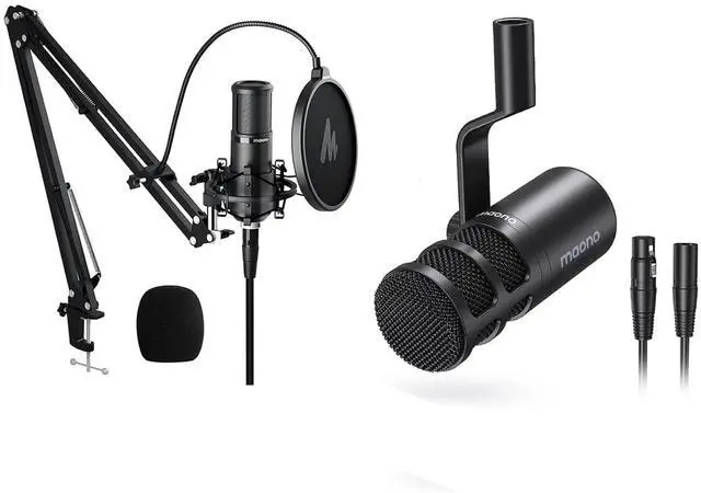 Main image of XLR Microphone, PM320S & PD100 Podcast Cardioid Studio Recording Mic for Streaming, Podcasting, Sing