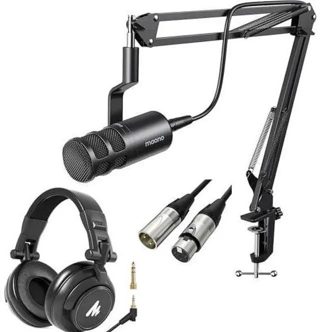 Main image of XLR Podcast Dynamic Microphone: Cardioid Studio Mic Works for Audio Interface, Audio Mixer for Vocal