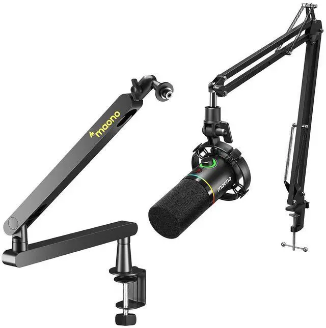 Main image of XLR/USB Dynamic Microphone Kit, RGB Gaming Mic Bundle for Podcast Studio Streaming Recording Vocal P