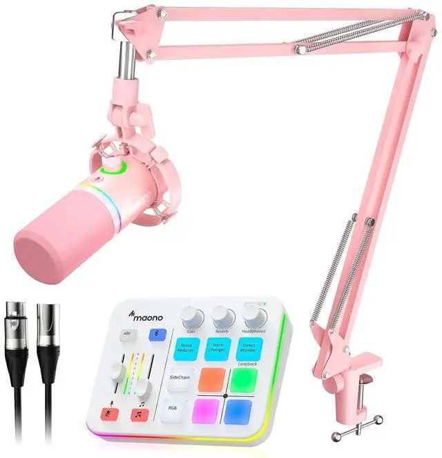 Main image of XLR/USB Dynamic Microphone Gaming Mixer XLR Cable Kit