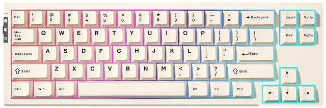 Main image of RT68 Rapid Trigger Gaming Keyboard,Hall Effect Magnetic Switch,68 Keys,RGB Backlit RGB,Gasket Mount
