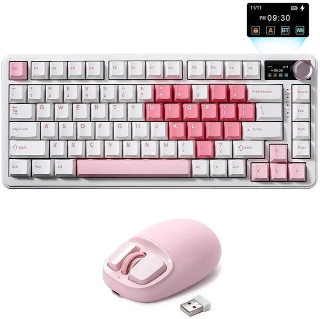 Main image of B75 PRO MAX Wireless Mechanical Keyboard(White Heart, Cocoa Cream V2 Switch),YUNZll C1 Silicone Wire
