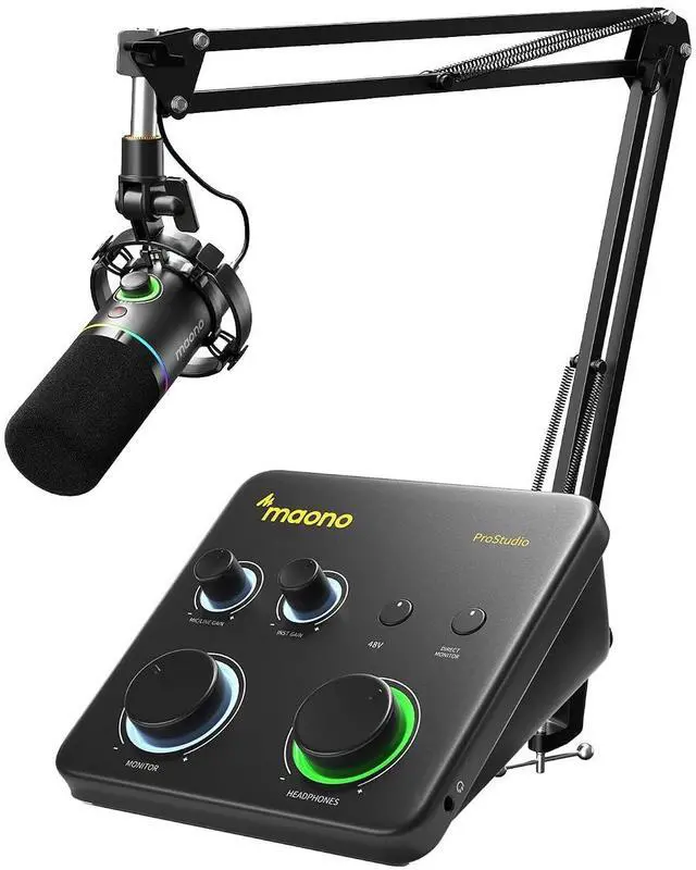 Main image of USB Audio Interface for PC and XLR/USB Dynamic Microphone: Interface with XLR Input 24-bit/192kHz Ro