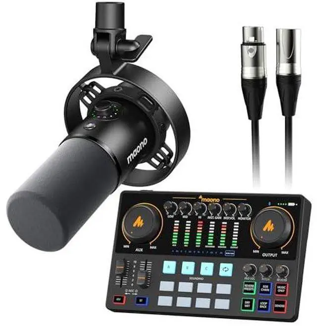Main image of Podcast Equipment Bundle: USB XLR Dynamic Microphone and Audio Interface for Podcast Recording, Stre