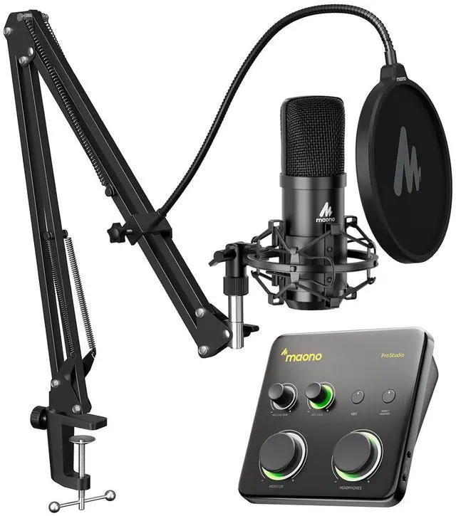 Main image of A04 Gen2 & P1 Studio Recording Equipment Include Interface & Microphone for Create