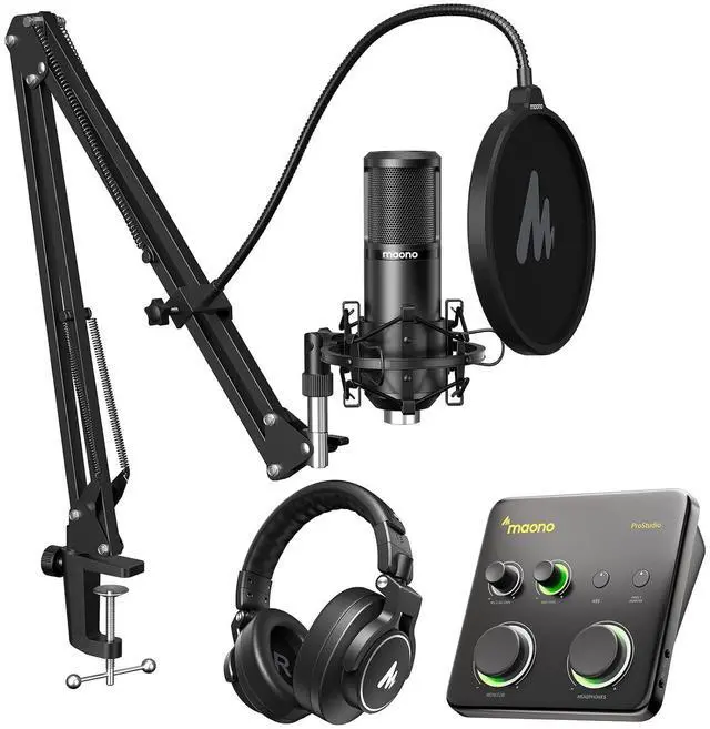 Main image of PM320S & P1 & MH700 Studio Recording Equipment Include Interface & Microphone for Create