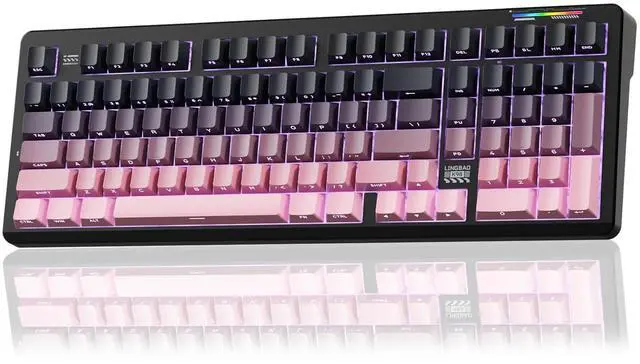 Main image of LINGBAO K98 - 96% Wireless Mechanical Keyboard, Tri-Mode BT5.0/2.4GHz/USB-C, Creamy Keyboard with Nu