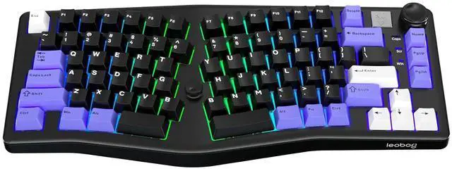 Main image of x LEOBOG A75 Alice Ergonomic Keyboard, Wireless Mechanical Gaming Keyboard Tri-Mode BT5.0/2.4G/Wired