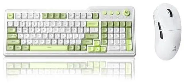 Main image of Aula F3099 Wireless Keyboard with Media Knob RGB Backlit Gaming Keyboard + SOLAKAKA SM850 - Wireless
