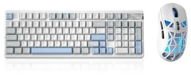 Main image of LEOBOG A98 Wireless Mechanical Keyboard and Mouse Combo,RGB Backlit Rechargeable 8000mAh Battery, Cr