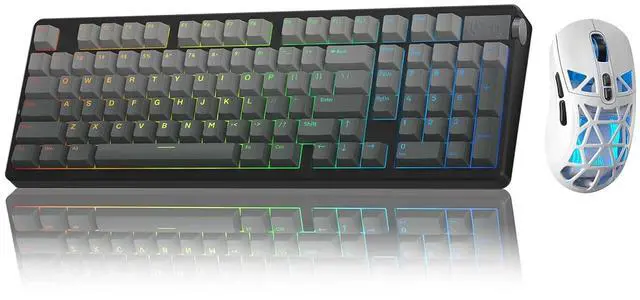 Main image of LEOBOG A98 Wireless Mechanical Keyboard, Tri-Mode BT5.0/2.4GHz/USB-C Creamy Keyboard +SOLAKAKA SM802