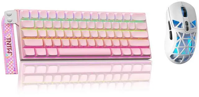 Main image of Aula MINI60 HE PRO - 60% Mechanical Gaming Keyboard Wireless, Hall Effect Magnetic Switch(Pink)+SM80