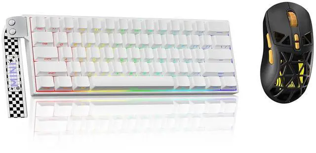 Main image of Aula MINI60 HE PRO - 60% Mechanical Gaming Keyboard Wireless, Hall Effect Magnetic Switch(White)+SM8