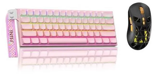 Main image of Aula MINI60 HE PRO - 60% Mechanical Gaming Keyboard Wireless, Hall Effect Magnetic Switch(Pink)+SM80