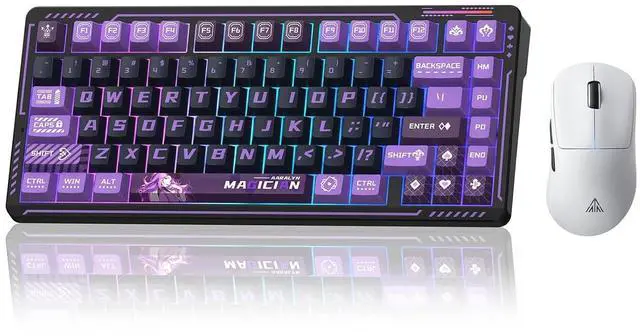 Main image of LINGBAO K75 Wireless Mechanical 75% Anime Gaming Keyboard+SM850 - Wireless Gaming Mouse