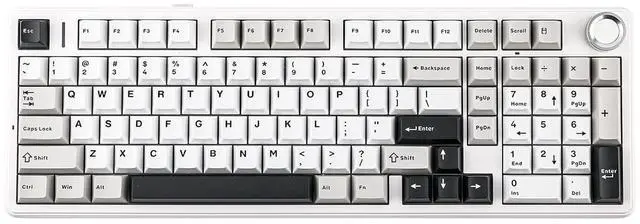 Main image of Aula F99 PRO 96% Mechanical Gaming Keyboard, BT5.0/USB-C/2.4GHz Wireless, Hot Swappable Gasket Custo