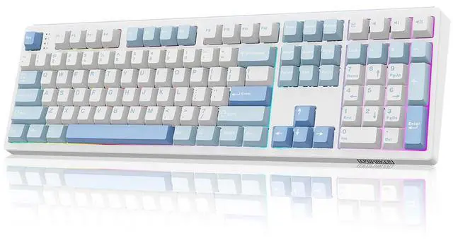 Main image of EPOMAKER TH108 Full Size Mechanical Keyboard, Wireless Gaming Keyboard, 8000mAh Battery, Creamy Gask