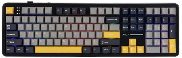 Main image of Aula F108 100% Wireless Gaming Keyboard, Full Size Custom Gasket Mechanical Keyboard, 4000mAh Batter
