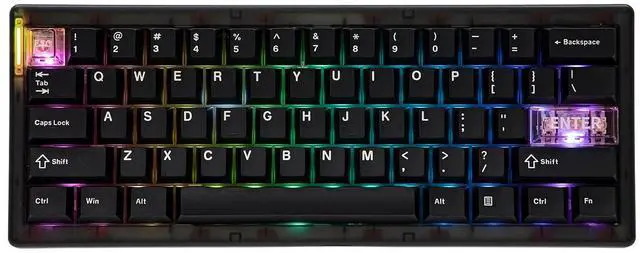 Main image of CIDOO QK61 V2 VIA Programmable 60% Compact Keyboard, USB-C/BT5.0/2.4Ghz Wireless, Hot Swappable Cust