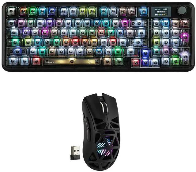 Main image of Aula F-NB98 Transparent Keyboard with SC620 RGB Lighting Gaming Mouse