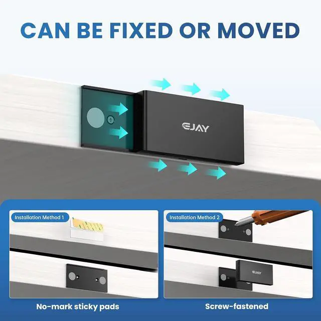 Alt view image 4 of 7 - 10Gbps Magnetic USB-C Hub, 4-Port USB 3.2 Gen2 Desktop Hub with 47" Extra Long Cable, Aluminum USB C Splitter, Under Desk Mount Multi Port USB Hub for MacBook, PC, Surface, SSD, Black