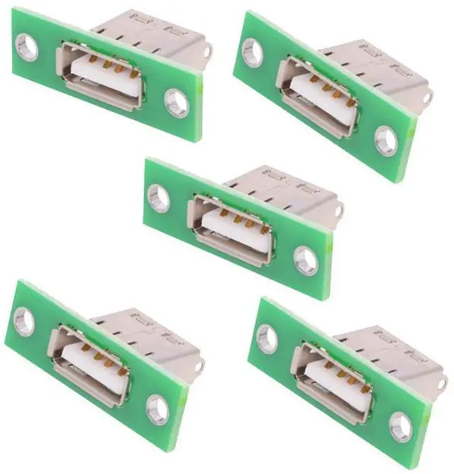 Main image of xiwai 5pcs USB Type-A Female DIY OEM Socket Connector with Panel Mount | xiwai 5pcs USB Type-A Female DIY OEM Socket Connector with Panel Mount