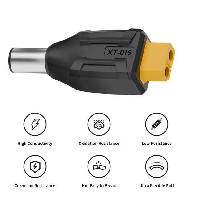 Alt view image 5 of 7 - xiwai XT60 Power Connector Female SC100 Protocol to DC 7.4x5.0mm Male Plug Fast Charging Adapter for RC Lipo Battery Quadcopter Multicopter Aeromodelling