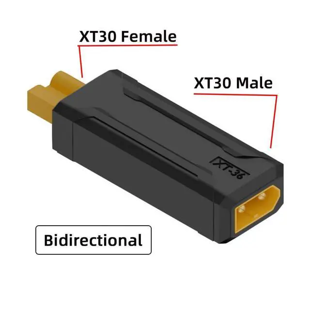 Alt view image 5 of 7 - XT30 Connector No Wires Male Protocol to XT30 Plug Female Fast Charging Adapter for RC Lipo Battery Quadcopter Multicopter Aeromodelling